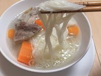 開門見山藥排骨麵線