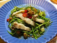 全聯食譜之爸爸回家做晚飯-破布子炒水蓮