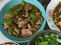 豆豉炒肉片