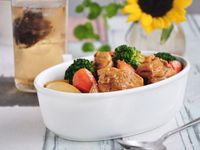 奶油咖哩燉蔬果雞