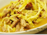 韭黃炒肉絲