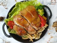 醬燒雞腿排佐菇菇〞簡易低醣料理