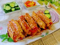 水果彩椒肉捲