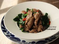 芥藍炒牛肉