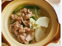 青蔥肉片湯 (露營OK)