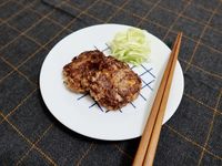 歐風玉米肉餅佐紅蔥醬