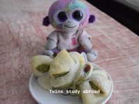 雙色蝴蝶結麵包