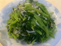 莧菜炒吻仔魚