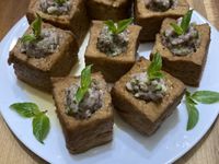 塔香油豆腐釀肉
