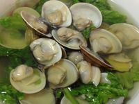 【湯品料理】蛤蜊薑絲茼萵湯
