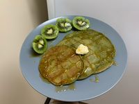 抹茶鬆餅🥞🍵可加燕麥～懶人版～