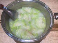 絲瓜吻仔魚粥