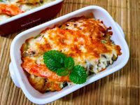 かにの焗烤飯