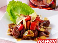 香蔥蒜片牛肉粒