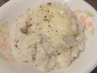 清冰箱料理—白醬菇菇燉飯
