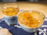 桃膠西米椰奶凍