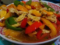 三椒炒蛋