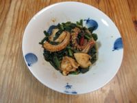 義式軟絲菠菜