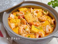 鮮蝦豆腐煲