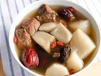 【老菜脯山藥牛蒡排骨湯】滋養肝腸之氣