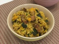 鹹豬肉南瓜飯