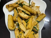 炒九層塔豆干