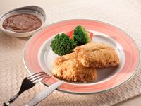 [簡易食譜] 吉列魚排佐蘑菇醬魚排