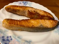 乾煎鮭魚