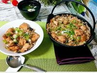 里雞肉雙菇炊飯