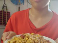 小琉球家常菜-香腸炒飯