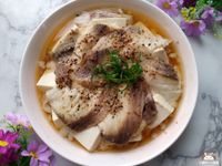 香蒸鯛魚豆腐〞簡易電鍋低醣菜