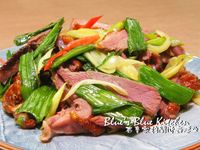 蒜葉炒鴨賞