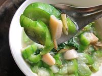 雀兒的簡單家常菜：干貝絲瓜湯/蛤蜊絲瓜湯