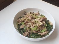 鴨肉空心菜