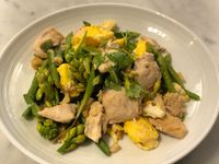 晚香玉筍炒雞肉蛋