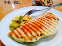 芋肉蔥油餅+蛋炒苦瓜