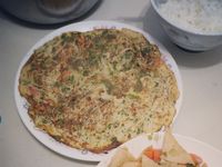 芹菜葉麵線煎