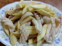 茭白筍炒軟絲