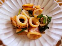 韭菜炒中卷