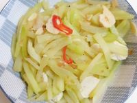 佛手瓜炒雞肉丸