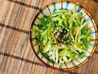 涼拌櫛瓜大白菜｜10分鐘素食家常菜
