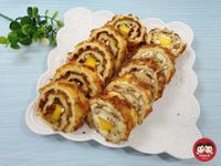 芒果優格蛋糕捲～雙盤熱壓機食譜