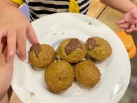 簡易抹茶巧克力杯子蛋糕