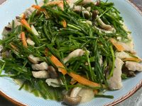 水蓮炒肉絲