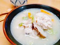 花枝魚丸湯+乾拌麵