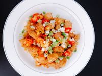 金沙蔥蒜香酥雞—黃景龍師傅獨門料理
