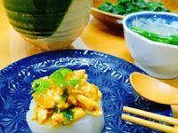 味增雞肉燥+清燉蘿蔔+菜湯