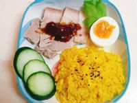 椰香薑黃飯&溏心蛋