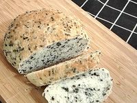 5 分鐘快速製作麵包~黑芝麻麵包