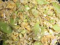 當吻仔魚戀上菜心之炒飯